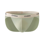 3 Pack Men's Ice Silk Lightweight & Transparent Skin-Feel Solid Color Briefs