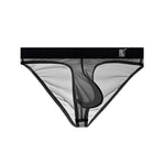 Men's Ultra-Soft Seamless Nylon Briefs Breathable Cooling Fit