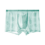 4 Pack Men's Ice Silk Antibacterial Mid-Rise Seamless Comfort Trunks