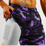 Men's Movement-Friendly Double-Layer Casual Board Shorts