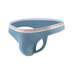 3 Pack Men's Ice Silk Middle-Rise Summer Thongs