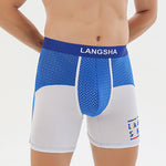 Men's Anti-Chafing Sports Boxer Briefs with Spacious Pouch