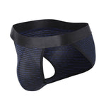 3 Pack Men's Low Rise High Cut Ice Silk Cooling Breathable Lightweight Quick Dry Briefs