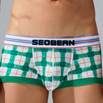 Men’s Relaxed Plaid U Pouch Trunks