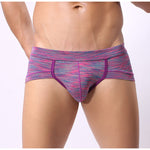 4 Pack Men's Premium Cotton Antibacterial Supportive Large Pouch Zero-Irritation Trunks