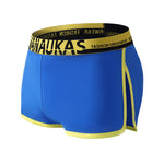 2 Pack Men's Stretch Boxer Shorts with Side Split Design and Support Pouch