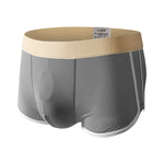4 Pack Men's Ultra-Thin Breathable Solid Color Separated Pouch Smooth Trunks