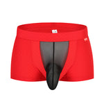 Men's Low-Rise Mesh Trunks – Breathable Nylon with 3D Pouch Support