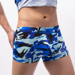4-pack Men's Low-rise U-pouch Camouflage Boxer Briefs