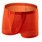 Men's Big Pouch U-convex Breathable Mesh Trunks