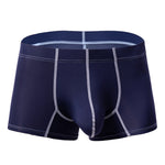 3 Pack Men's Large Pouch Contrast Binding Trunks