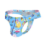 2 Pack Men's Low-Rise Sexy Print Thong