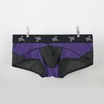3 Pack Men's Nylon Mesh Breathable U-Pouch Trunks