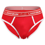 Men’s Spliced Color Pouch Briefs