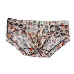 3 Pack Men's Ice-Silk Leopard Mesh Support Pouch Briefs