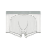 Men's Sheer Elegance Mesh Panels Breathable One-Piece Seamless Trunks