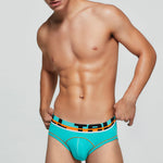 2 Pack Men's Sporty Cut Odor-Control Day-Long Comfort Snug Fit Briefs
