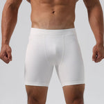 Men's Ultra-Stretch Sharkskin Ice Silk Compression Pants with Pocket