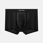 3 Pack Men's Seamless Breathable Mid-Rise Antibacterial Crotch Trunks
