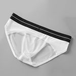 2 Pack Men's Ice Silk Supportive Fit Mesh Briefs