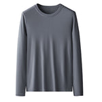 Men's Double-sided Modal Long-sleeved Solid Color T-shirt