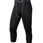 Men's Stretch Waistband Comfort-Fit Sports Protection Activewear Tights