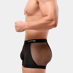 Men's Sexy Mid-Rise Comfy Waistband Silky Touch Sporty Cut Cooling Airflow Trunks