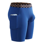 2 Pack Men’s Compression Boxer Shorts with Side Pocket