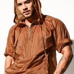 Men’s Half Sleeve Hooded Activewear Tops