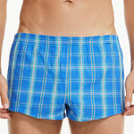 Men’s Vent Classic Plaid Cotton Boxers With Fly