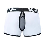 2 Pack Men's Sexy Modal Trunks with Open Front & Back and Removable Pouch