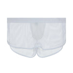 2 Pack Men's Mesh Breathable Solid Color Low-Rise Quick-Dry Fabric Boxers