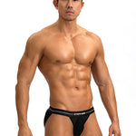 2 Pack Men’s Sexy Striped Mesh Briefs