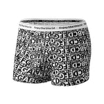 4 Pack Men's Ice Silk Printed Comfy Waistband Stretch Fit Trunks