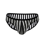3 Pack Men's Sexy Striped Sheer Mesh Bikini
