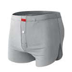 3 Pack Men's Ice Silk Loose-Fit Wide Comfy Waistband Soft Boxer Shorts