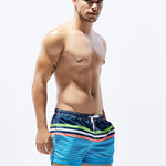 Men's Trendy Printed Sporty Cut Odor-Control Cooling Board Shorts
