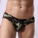 2 Pack Men's Camo Print U-Pouch Briefs