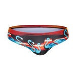 Men's Full-Coverage Second-Skin Feel Beach Vibes Swim Briefs