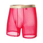 3 Pack Men's Ice Silk Mesh Solid Color Seamless Comfort Boxer Briefs
