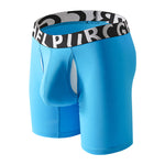 2 Pack Men's Long-Leg Anti-Chafing Performance Boxer Briefs