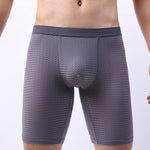 3 Pack Men’s Anti-chafing Mesh Long Boxer Briefs