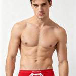 2 Pack Men's Detachable Front Pouch Durable Stretch Skin-Friendly Briefs