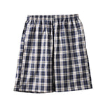 2 Pack Men's Mid-Rise & Loose Fit Plaid Cotton Lounge Pants
