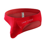 3 Packs of Men's Ice Silk Seamless Convex Pouch Briefs