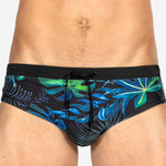 Men's Retro Print Casual Beach Swim Briefs