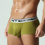 2 Pack Men's Ultra-Soft Breathable Cotton Supportive Fit Sporty Cut Comfy Trunks