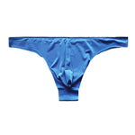 4 Pack Men's Seamless Ice Silk Sports Solid Color Thongs