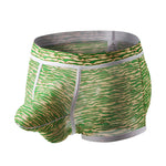2 Pack Men's Mesh Print Trunks with Prominent Support Pouch