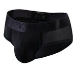 Men's Solid Color Mesh Breathable Sports Fitness Briefs